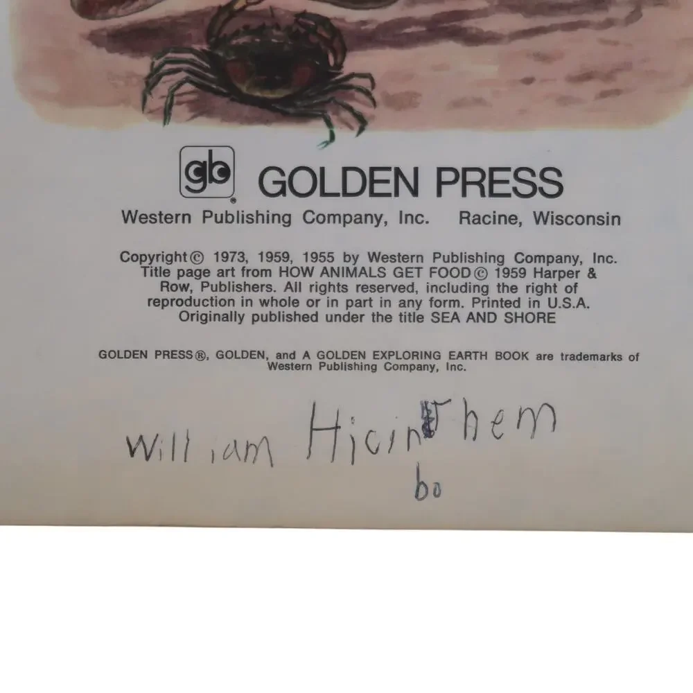 Golden Books Exploring Earth Book Oceanography 1973 Vintage Childrens Book
